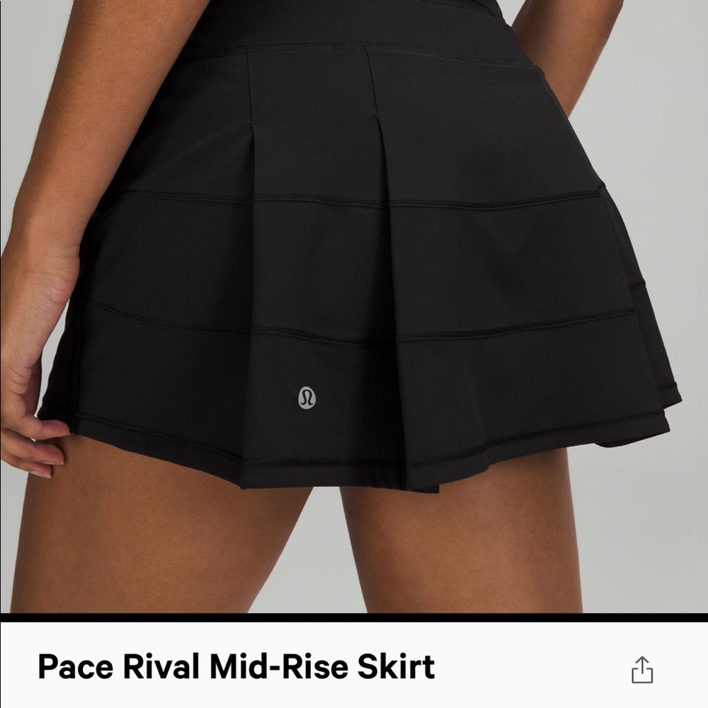 Lululemon Pace Rival Mid-Rise Skirt SIZE 10